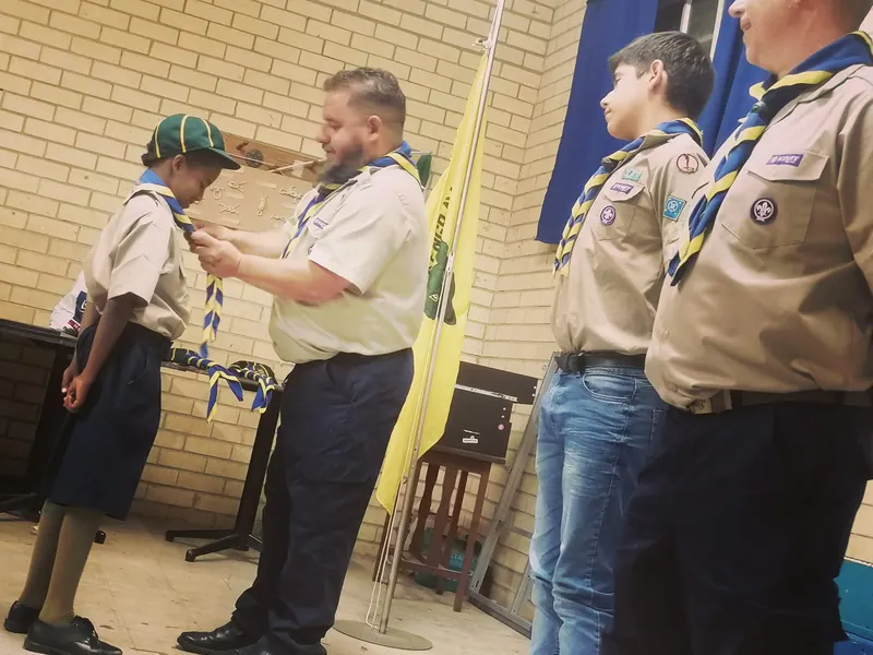Cub investitures, photo 4