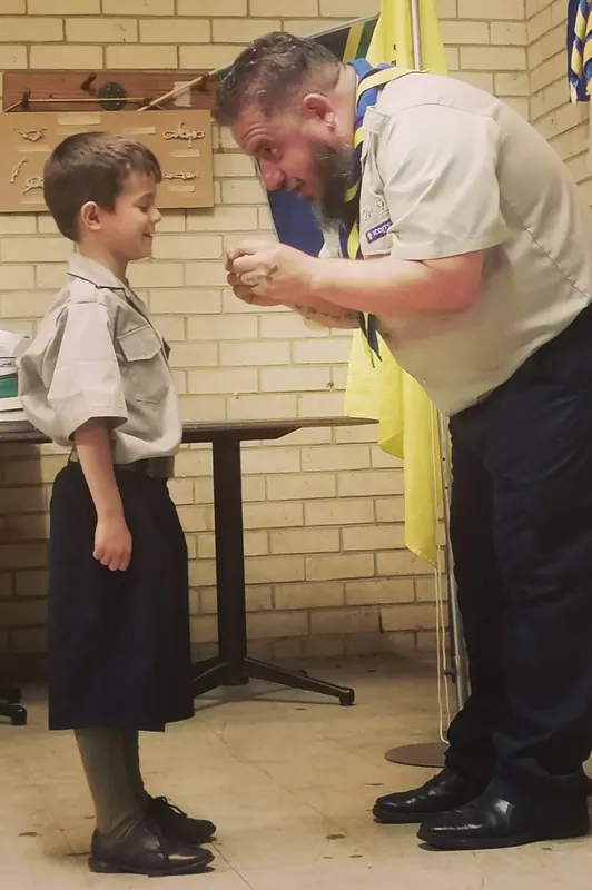 Cub investitures, photo 36
