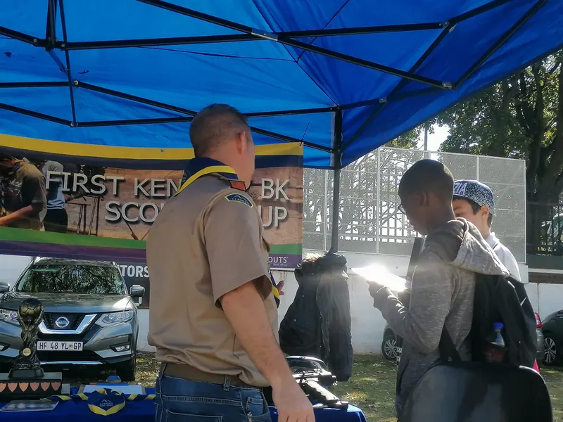 Our scouts build a suspension bridge for the Jeppe Highland Gathering, photo 12