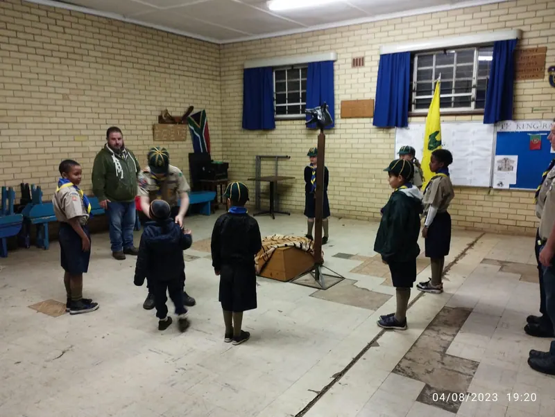Moving On ceremony: Lukas goes up to Scouts, photo 2