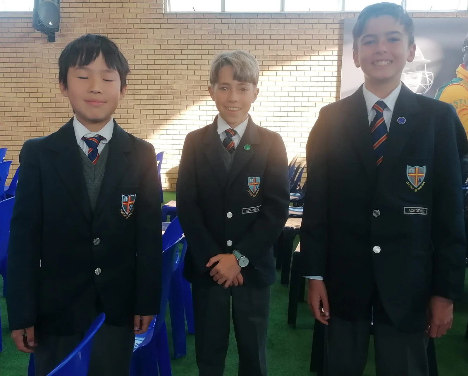 Academic colour scrolls for three Kengray scouts