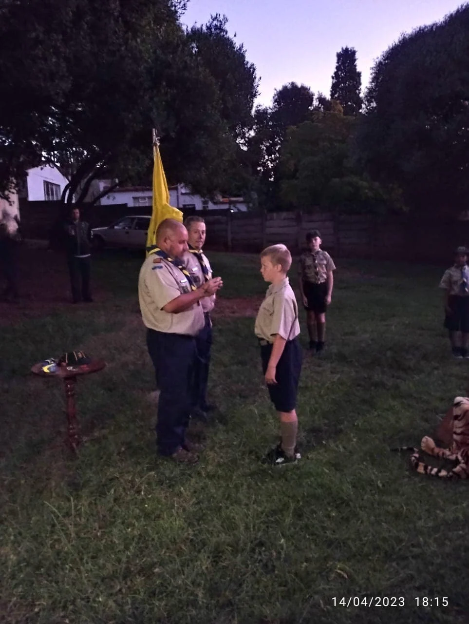 New cubs and scouts invested
