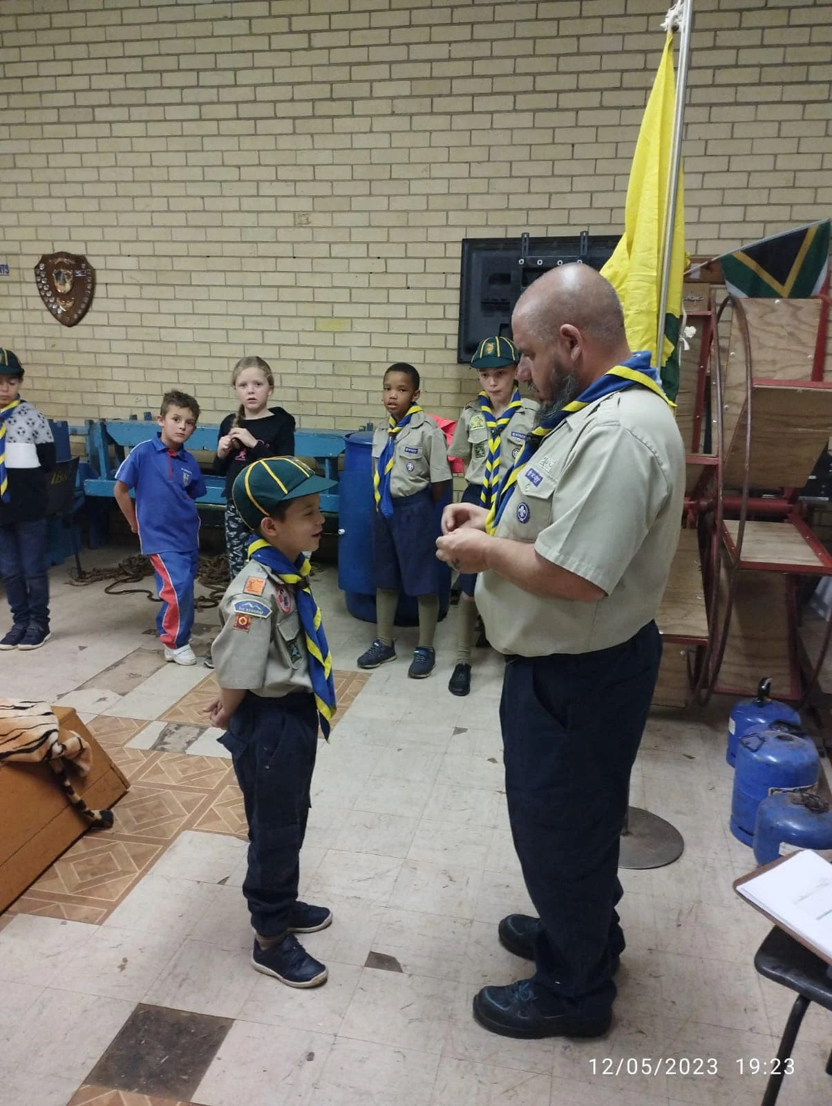 Badges and celebrations at 1st Kengray