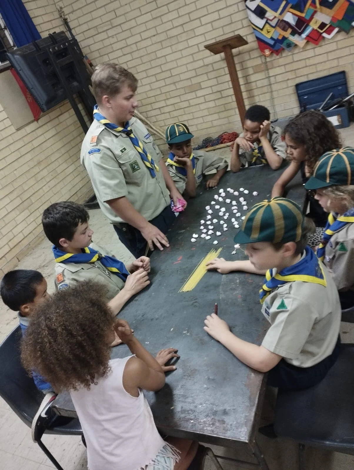 Cubs build creatures and structures